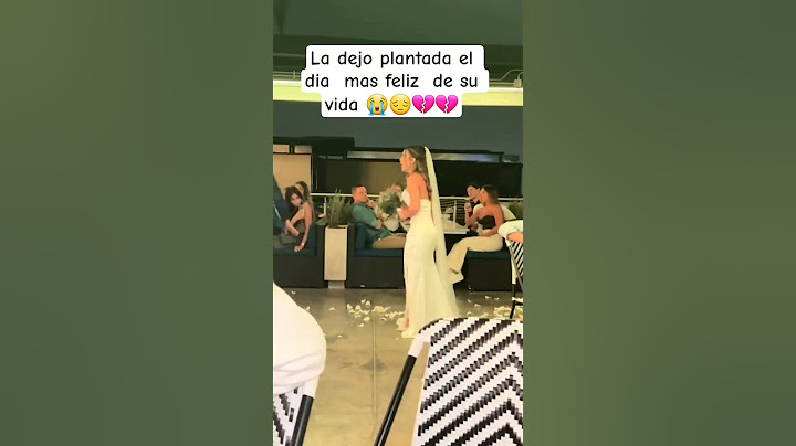 La dejo plantada el día de su boda