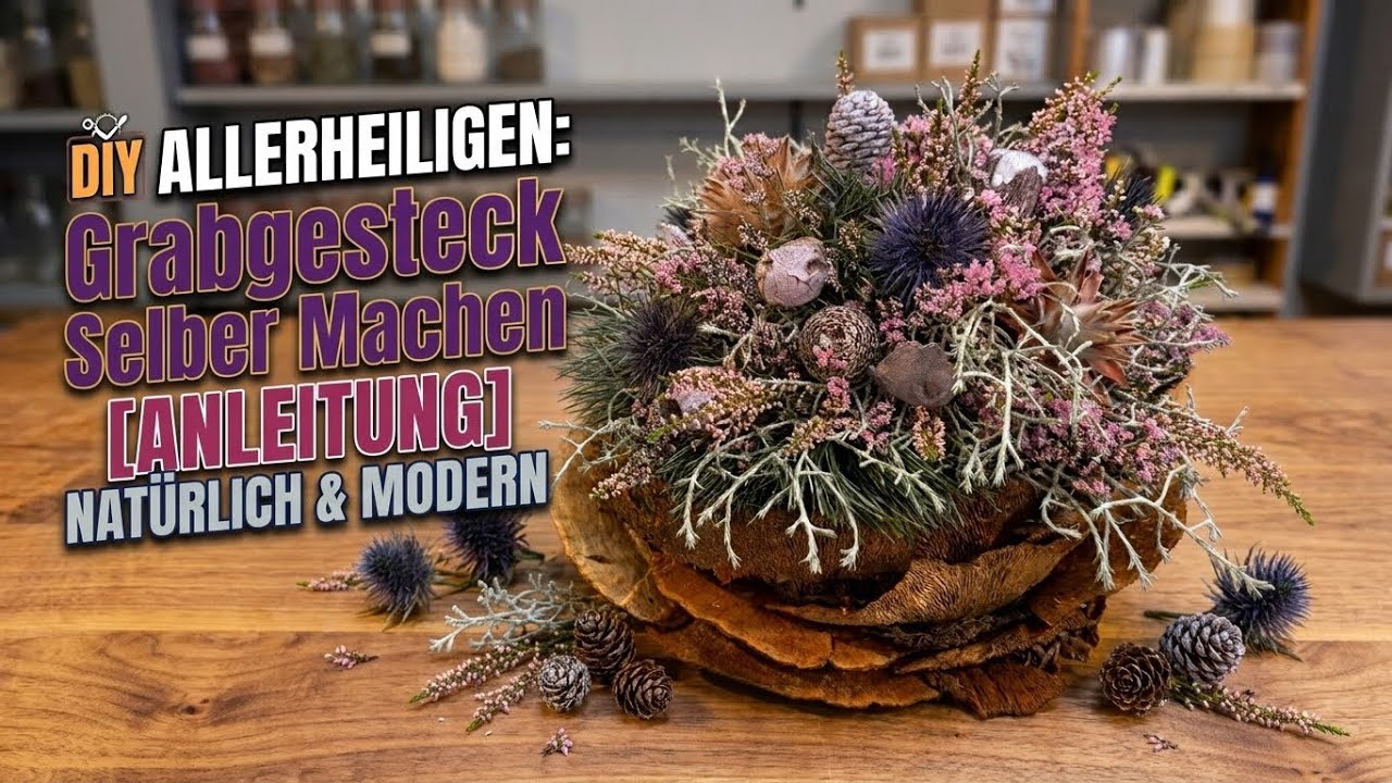 Moderne Gedenkfloristik: So gelingt dir ein edles Grabgesteck für Allerheiligen