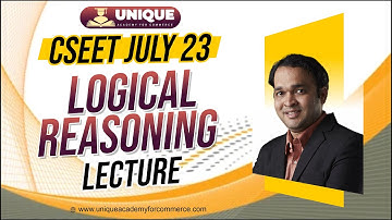CSEET July 23 Logical Reasoning | L - 09 | CMA Pushkaraj Sir
