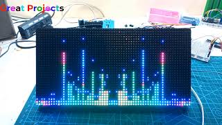 arduinoFFT With ESP32 and RGB Matrix Web Server