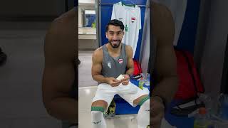 أجواء حماسية عالية بين لاعبي المنتخب العراقي في غرفة الملابس قبل مباراة الهند