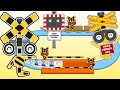 踏切アニメまとめ　カンカン　踏切　踏切アニメ　プラレール　電車　新幹線　fumikiri animememe railroadcrossing levelcrossing keretaapi