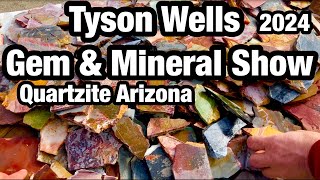 Tyson Wells Gem Mineral Show 2024 in Quartzite AZ ( Poor Audio Fun Video )