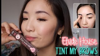 Eyebrow TATTOO! // Etude House Tint My Brows Gel // First Impressions | lifeofjodes