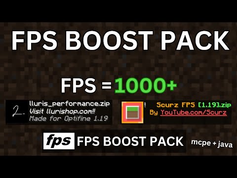 Top 3 Best Fps Boost Texture Pack For Mcpe and Java...