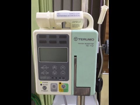 How to use / operation an Infusion Pump, Terumo TE- 112