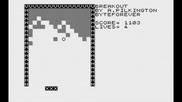 ZX81 Breakout how high a score can you get??