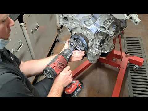 AT210 Engine lab how to remove crankshaft pulley or harmonic balancer