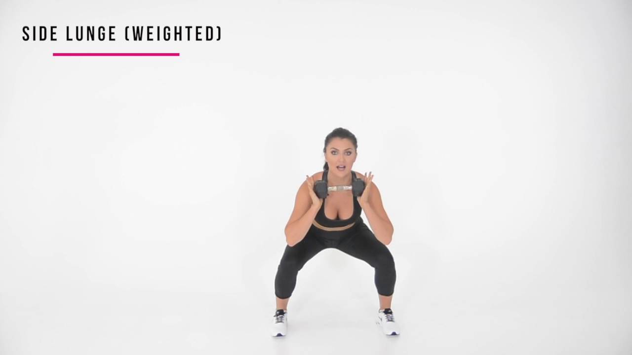 How to do a Side Lunge with Weight I Sexyfit Coaching - YouTube