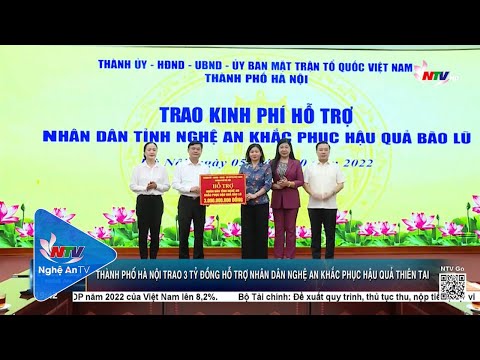 Video Thành phố Hà Nội trao 3 tỷ đồng hỗ trợ nhân dân Nghệ... - youtube