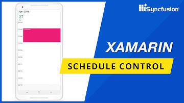 Xamarin Schedule Control