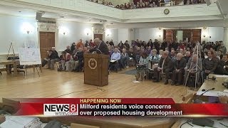 Hundreds oppose affordable housing development in Milford