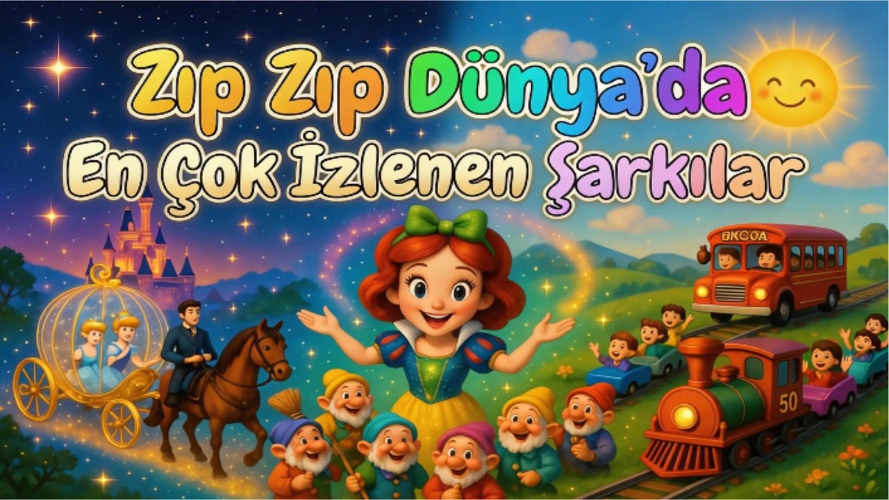 EN ÇOK İZLENEN ŞARKILAR 🎶 ZIP ZIP DÜNYA🌍 Eğitici ve Eğlenceli Çocuk Şarkıları 🚈3D ANİMASYON