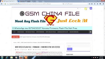 iBRIT Speed X Flash File  Firmware  Stock Rom MT6737M 100%Tested