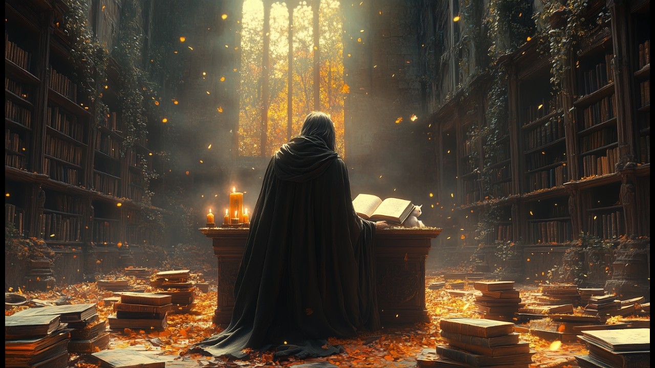 Forgotten Library — Medieval Violin & Ambient Study Music | Celtic Fiddle for Focus