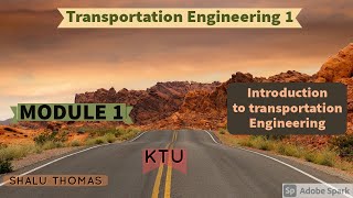 S6 - TE1 - MOD 1 - Highway Engineering Introduction