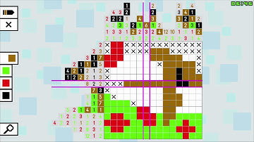 Pic-a-Pix Colour - How to solve color picross puzzles (2/2 - larger puzzles)