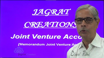 Memorandum Joint Venture Account C A Foundation Dec  1993  Lecture 8