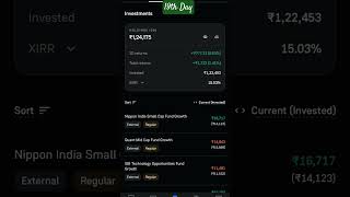 mutual fund &amp; stock portfolio Day 19