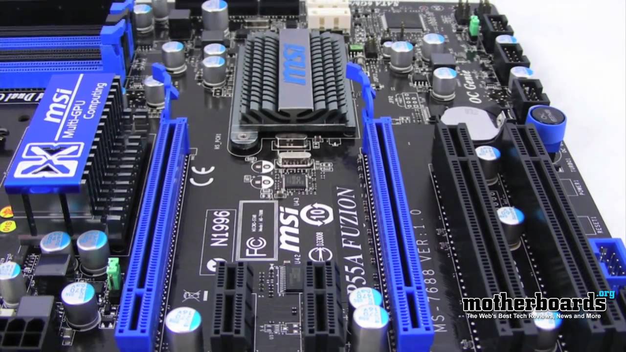 MSI P55A Fuzion Motherboard Review & Benchmarks - YouTube