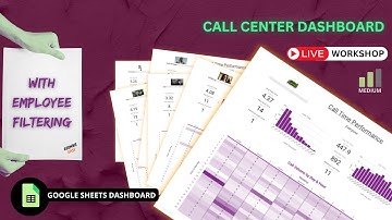 Build A Call Center Performance Dashboard In Google Sheets With Employee Filter