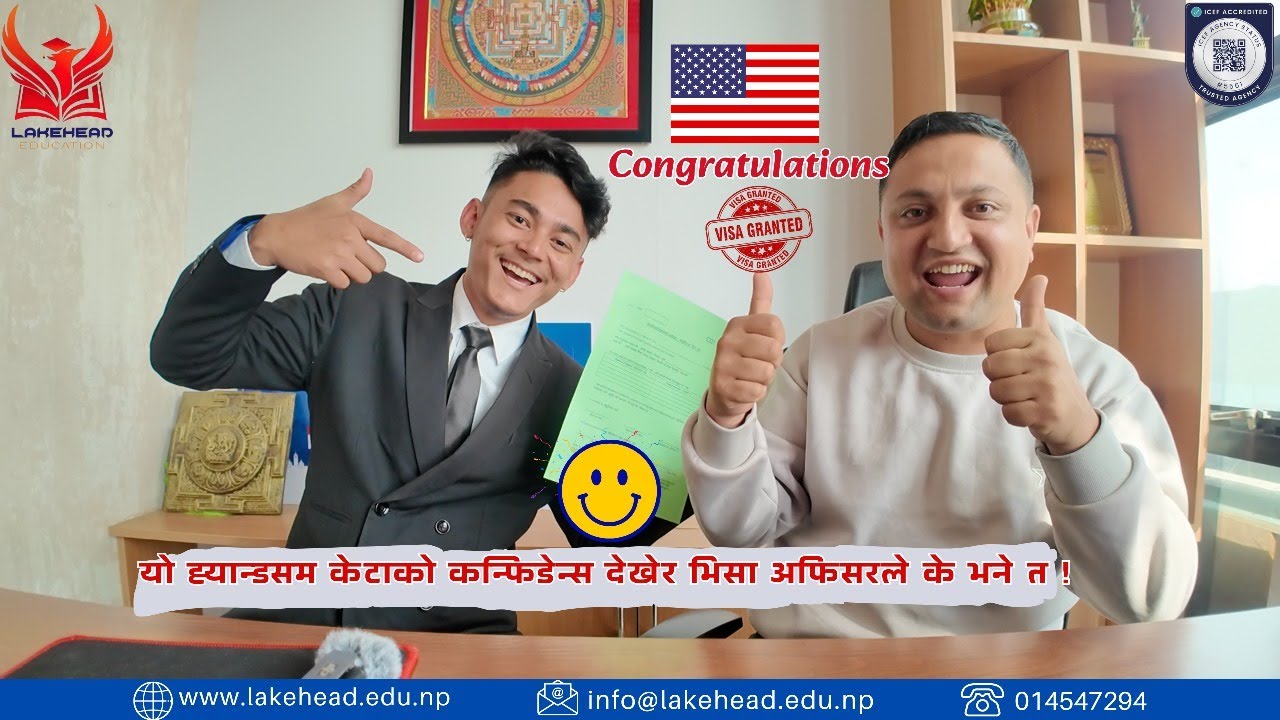 Confident Nepali Student Impresses Visa Officer with His Charm and Endless Stories!