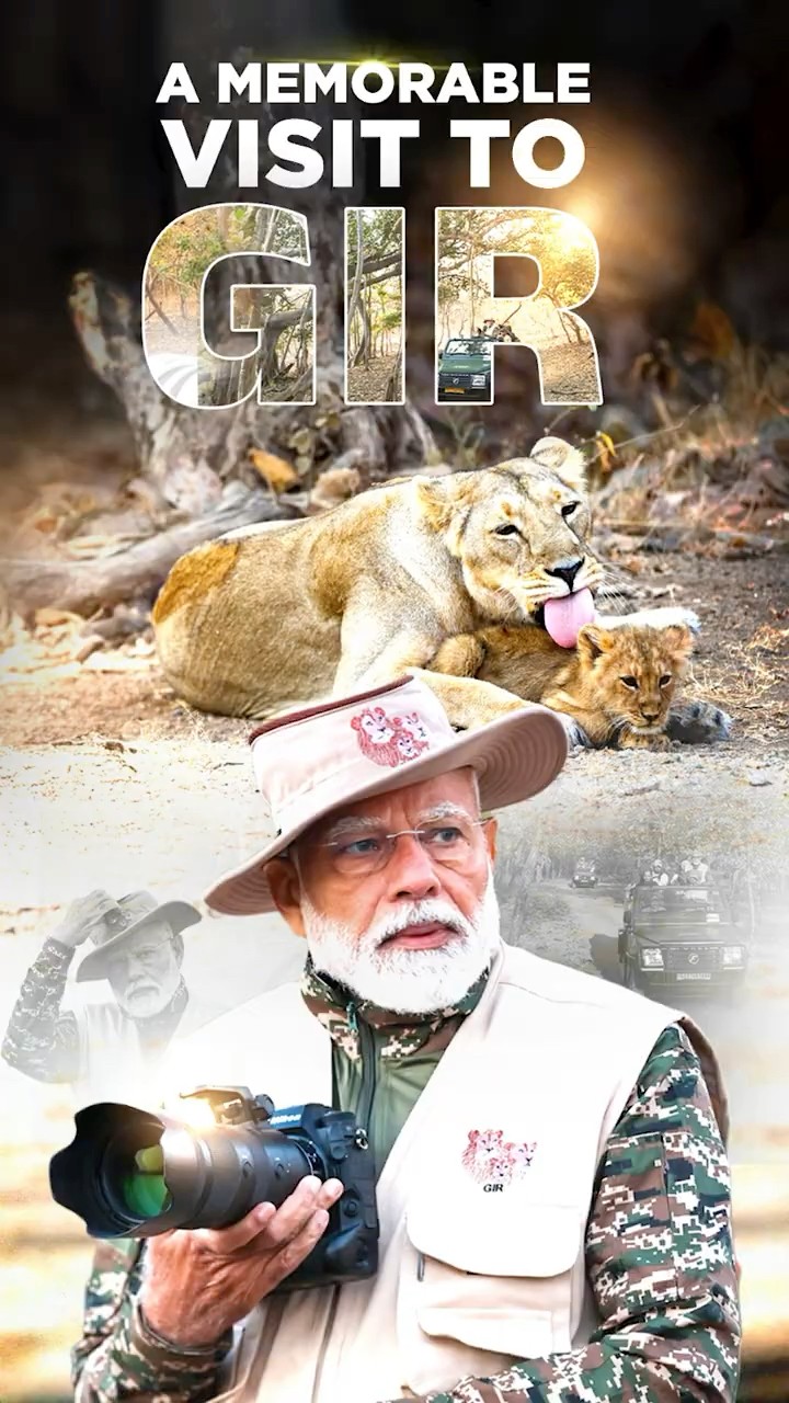 PM Modi's memorable trip to Gir National Park | #shorts