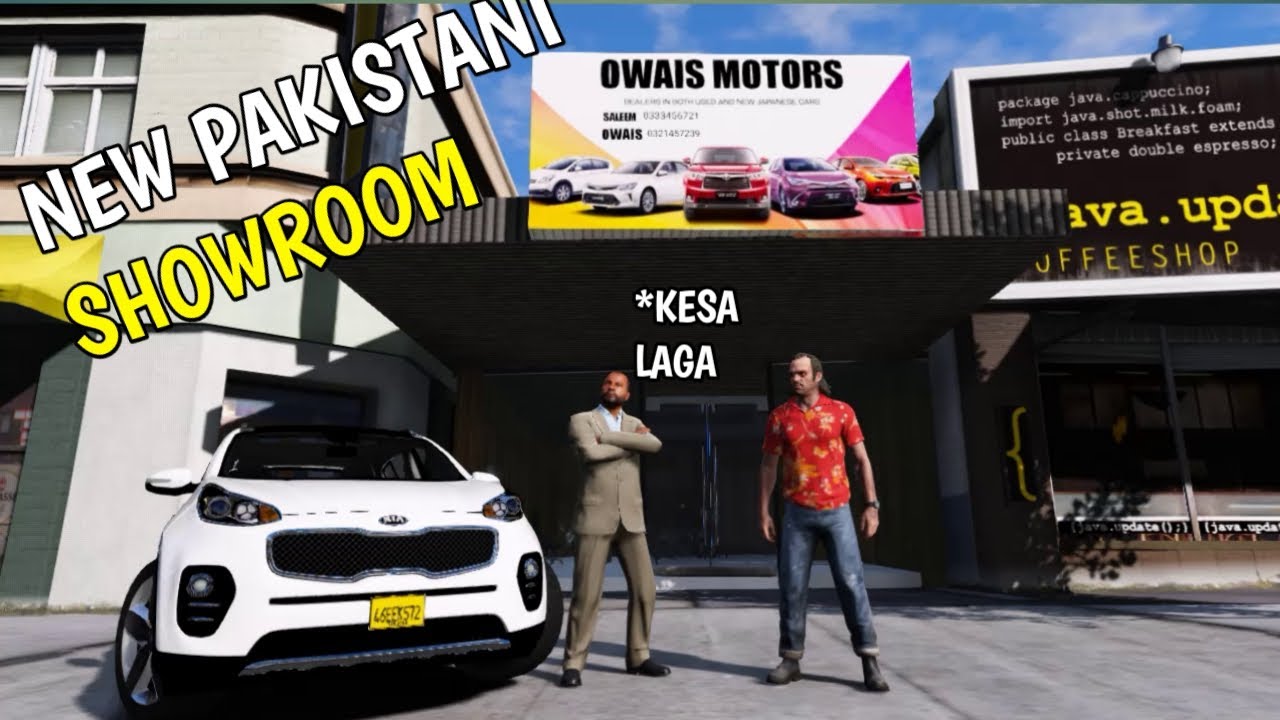 NEW LUXURY PAKISTANI SHOWROOM | GTA 5 PAKISTAN | KIA SPORTAGE | PRO GAMING PAKISTAN