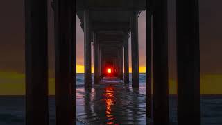 Scrippshenge Returns!
🌅 Last night, UC San Diego photographer Erik Jepsen was on the scene to capture the glorious event.
📸✨ This magical event at Scripps Pier happens twice a year when the setting sun aligns perfectly with the iconic pier. You may be able to capture the beauty yourself if you stop by tonight (Friday, Aug. 8) or even tomorrow (Saturday, Aug. 9). If you miss this round, you can try again in May 2026! Scrippshenge Returns!