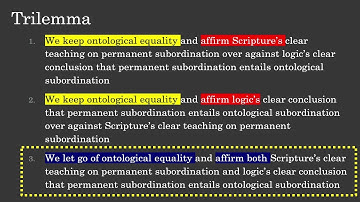 Sean Finnegan - Coequality vs Scripture and Reason: a Trilemma for Trinitarians