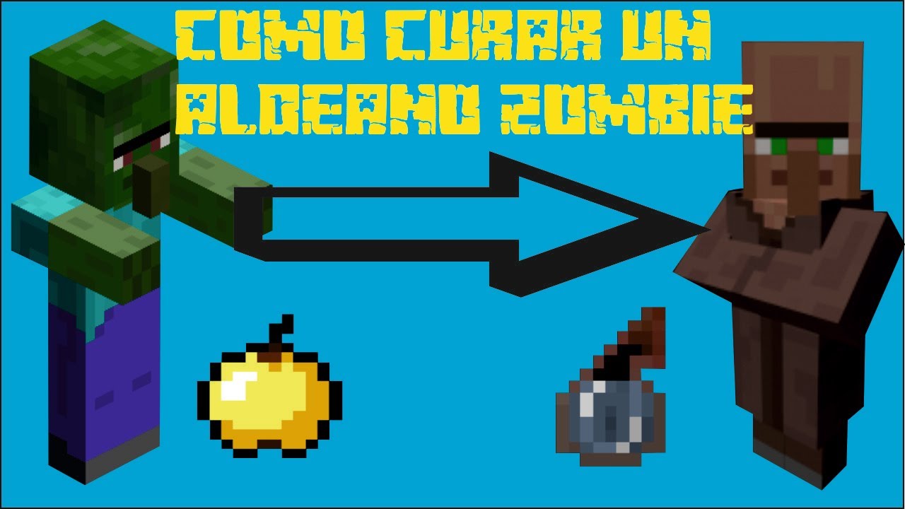 Como curar a un aldeano zombie. Minecraft PS4 - YouTube