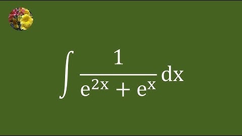 2nd method to evaluate the indefinite integral using algebraic manipulation (Mis-2206A)