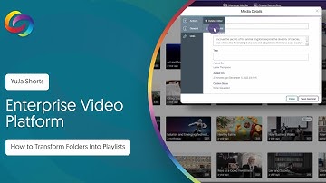 YuJa Lumina Video Platform: How to Transform Folders Into Playlists