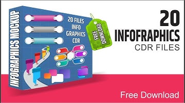 How to 20 Infographics Mockup CDR File | CorelDraw Tutorial 2023 | Free Download | Page - 81