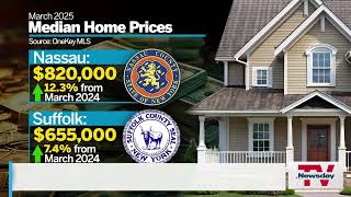 Long Island home prices rose steadily through March before stock market turmoil