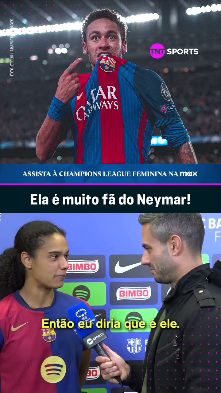 O NEYMAR MARCOU UMA GERAÇÃO! JOGADORA DO BARÇA FALA SOBRE INFLUÊNCIA DO CRAQUE #shorts
