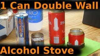 One can double walled alcohol stove Resimi