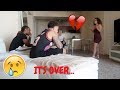 BREAKING UP WITH MY GIRLFRIEND IN FRONT OF CHARLES & ALYSSA FOREVER!!