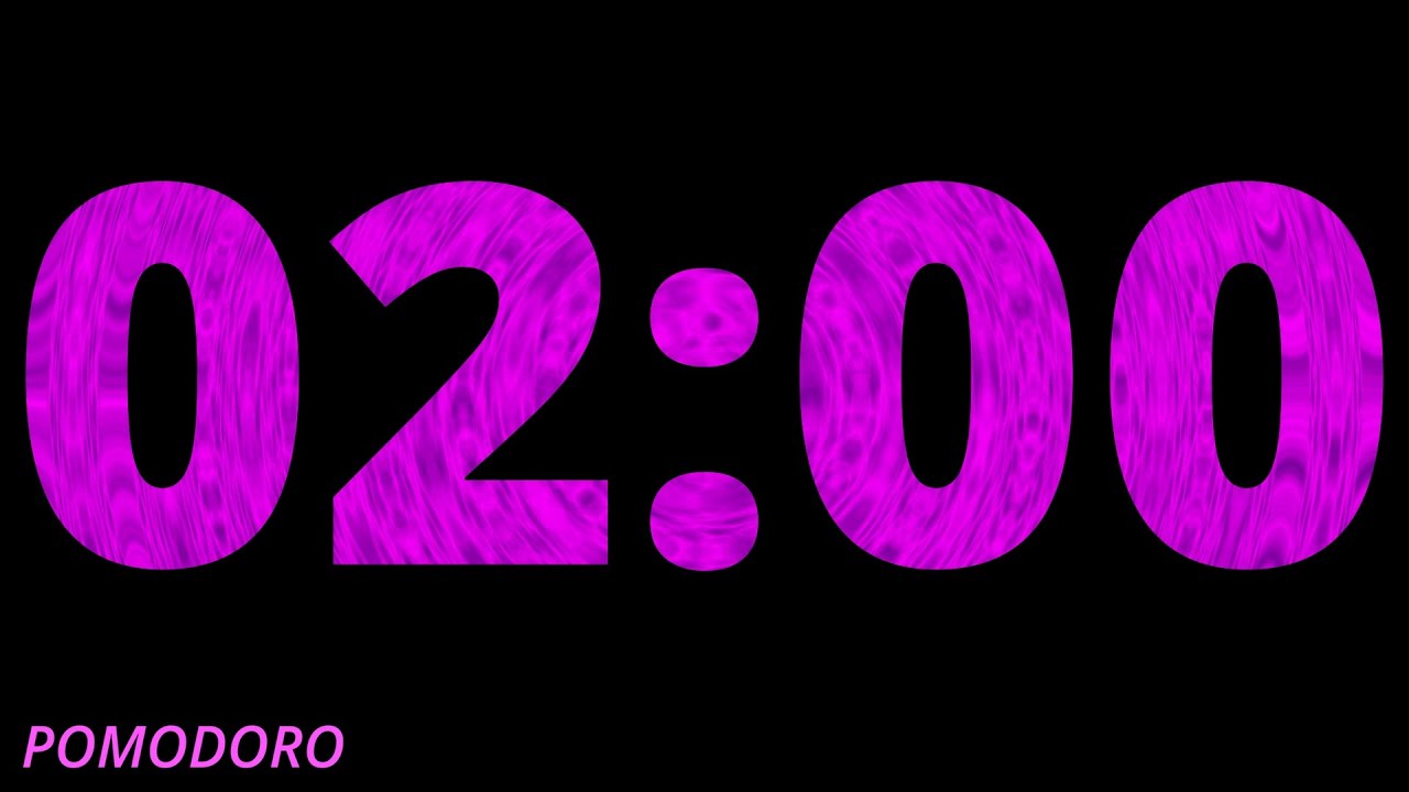 2 Minute Timer - Study - Work - Deep Focus - Countdown Timer - No Music ...