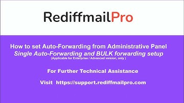 Auto-Forwarder setup from administrative account.
