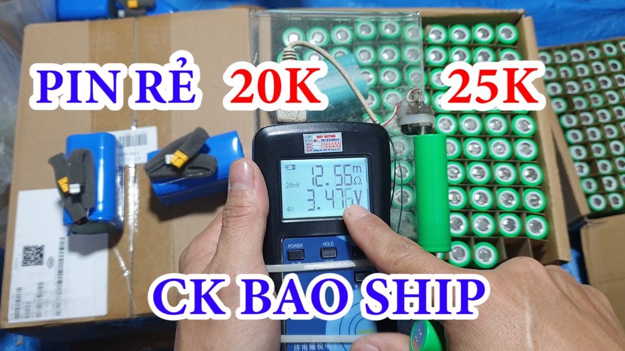 pin 18650 eve 25p như mới phụ kiện pin pin đóng cho máy cầm tay