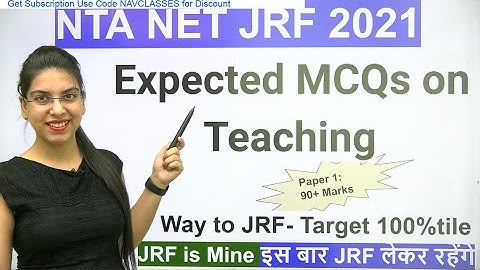 NTA NET JRF Paper 1 | Expected MCQs on Teaching | Navdeep Kaur