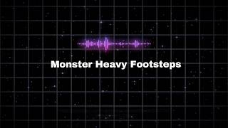 Monster Heavy Footsteps Sound Effect | Giant Creature Steps SFX