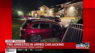 Two arrested in armed carjacking