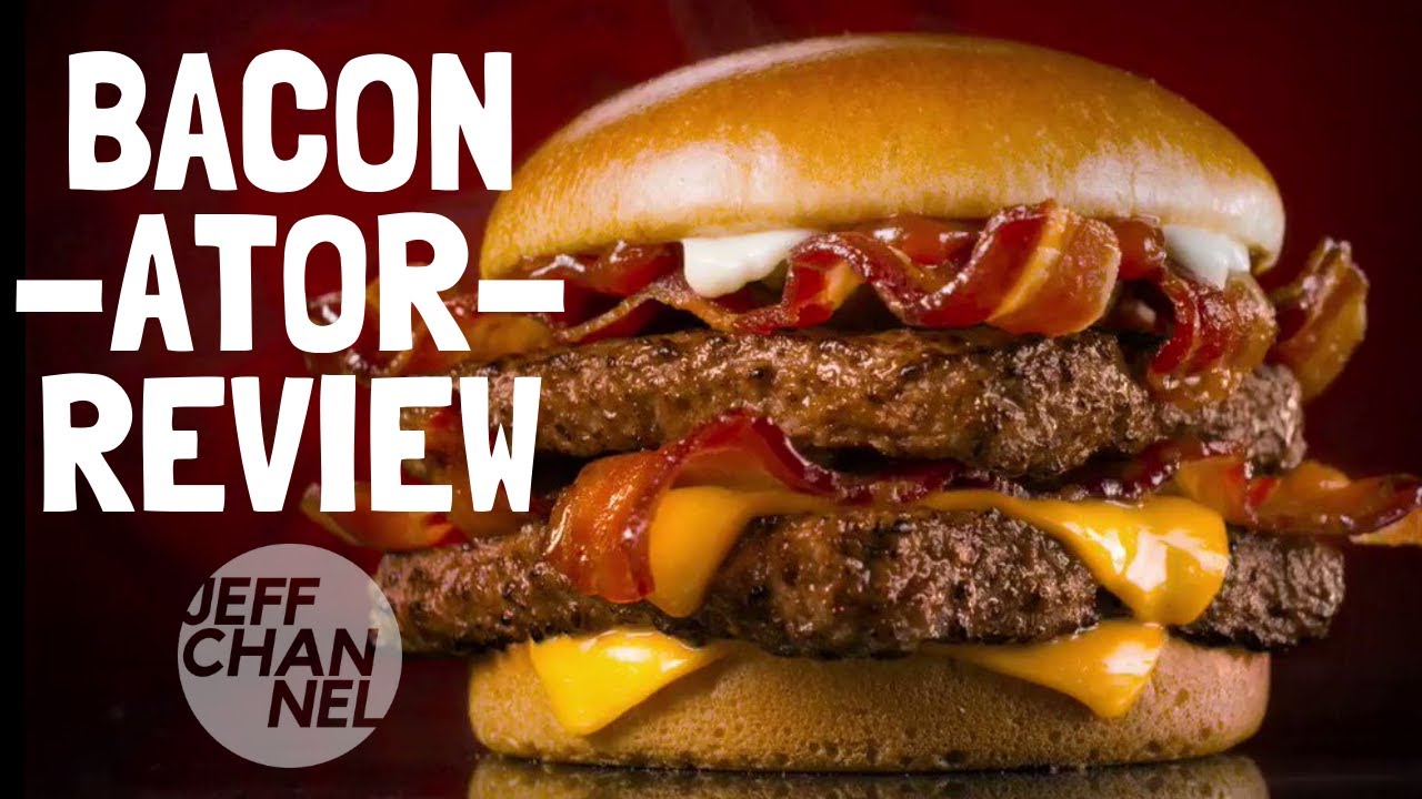 WENDY'S BACONATOR REVIEW MUKBANG YouTube