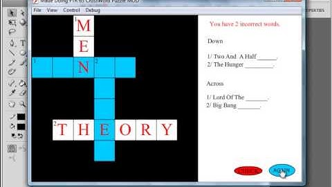 Flash Tutorial Request 63 CrossWord Puzzle MOD