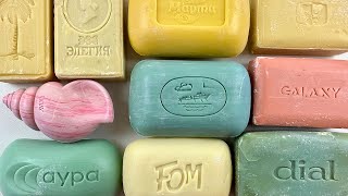 Cutting vintage soap. Carving retro soap. / ASMR Soap.