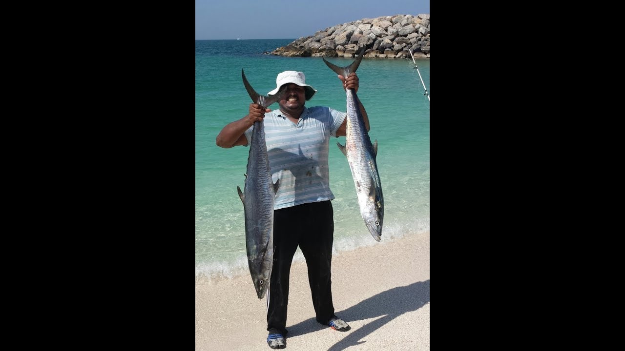 Dubai kayak fishing, king fish frenzy YouTube