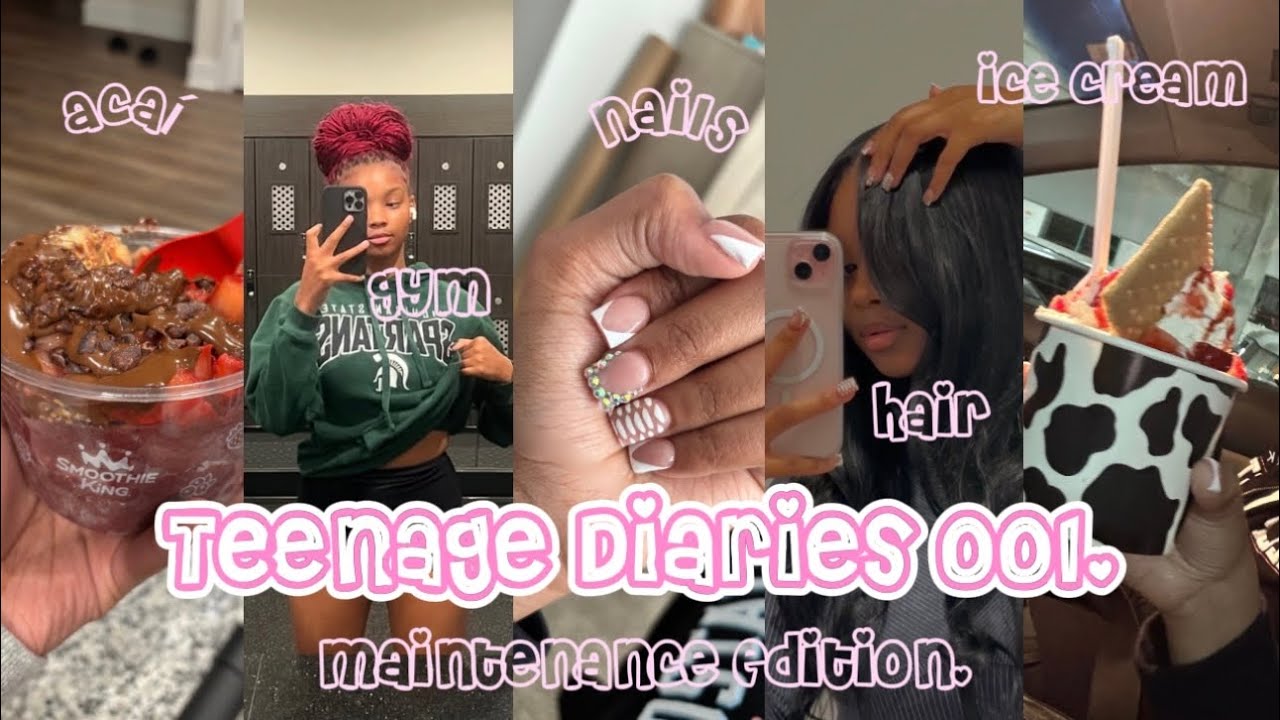 TEENAGE DIARIES EP. 001 “MAINTENANCE EDITION” ☆ | Gym, Nails, Hair, Downtown, Etc | Nevaeh Grace