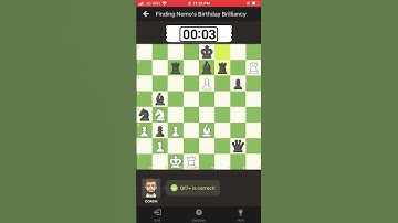 Finding Nemo’s Birthday Brilliancy.      #shorts #viral #chess